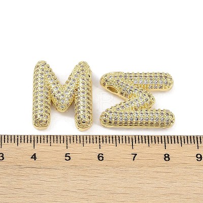 Brass Micro Pave Clear Cubic Zirconia Pendants KK-Z041-01G-M-1