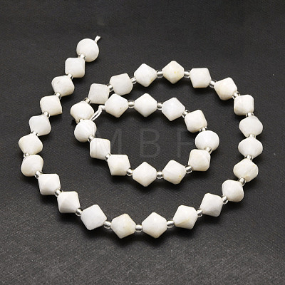 Natural White Moonstone Beads Strands G-E569-C19-1