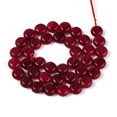 Dyed Natural White Jade Beads Strands G-T143-16N-1
