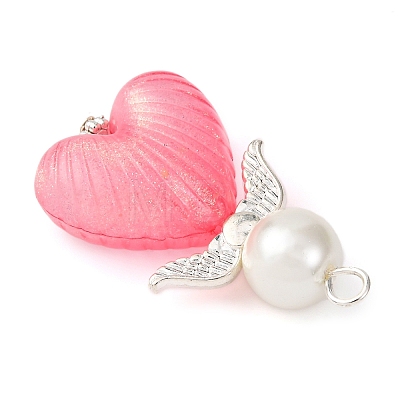 Luminous Transparent Acrylic Pendants PALLOY-JF04204-01-1