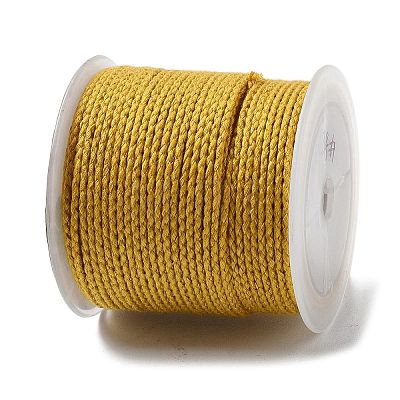 20M Polyester Braided Cord for Jewelry Making OCOR-G015-04A-17-1