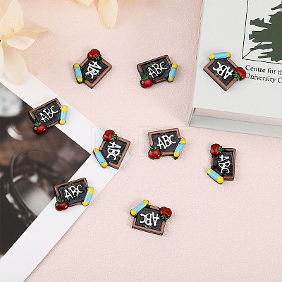 Globleland 30Pcs Opaque Resin Pendants RESI-GL0001-07-1