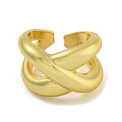 Brass Cuff Rings for Women RJEW-E294-03G-01-1