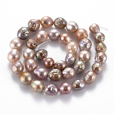 Natural Keshi Pearl Beads Strands PEAR-S019-08A-1