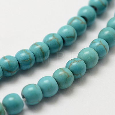 Synthetic Howlite Bead Strand X-G-P228-04-4mm-1