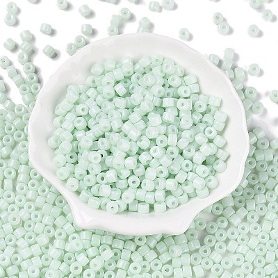 Opaque Baking Paint Glass Seed Beads SEED-T008-02M-1