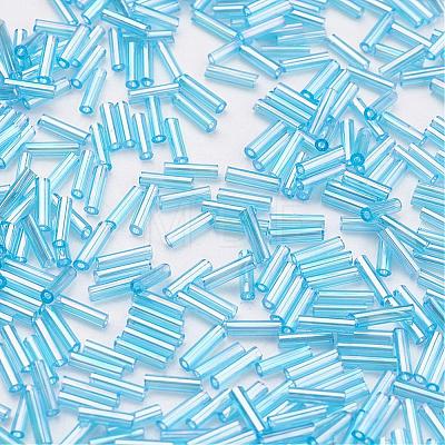 Glass Bugle Beads SEED-E001-9mm-163-1