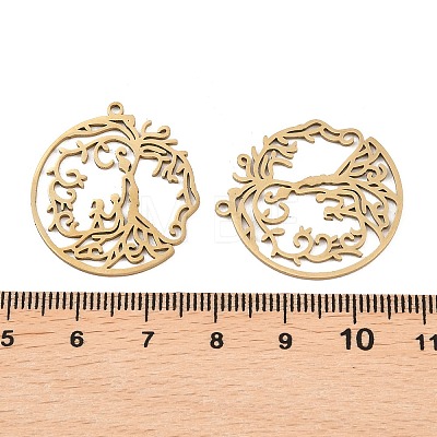 201 Stainless Steel Pendants X-STAS-I364-02G-1