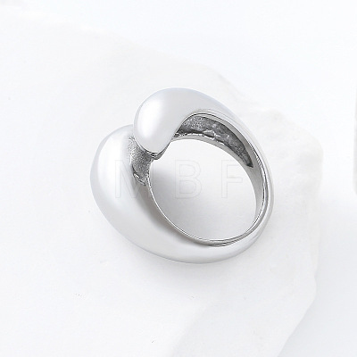 304 Stainless Steel Cuff Open Rings for Women AP0200-3-1
