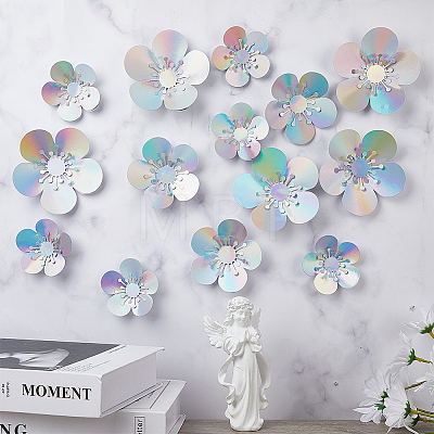 Laser Self-Adhesive 3D PVC Wall Stickers DIY-WH0013-69-1