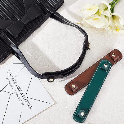 Olycraft 3Pcs 3 Colors Cowhide Leather Bag Strap Covers FIND-OC0002-05-1