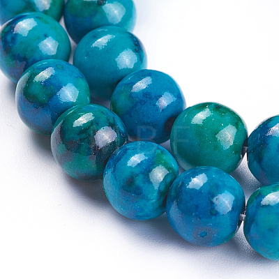 Natural Chrysocolla Beads Strands G-F647-02-B-1