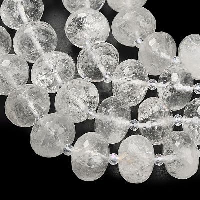 Natural Quartz Crystal Beads Strands G-L642-I02-18x13mm-1
