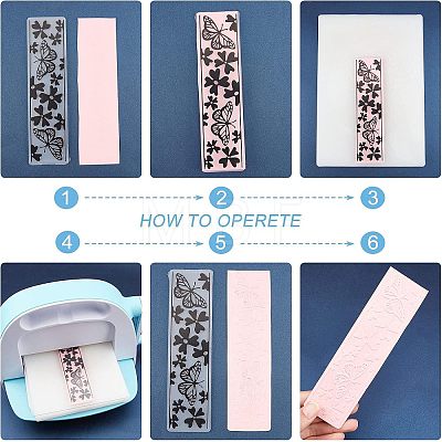 Plant Plastic Embossing Folders DIY-FH0001-57-1