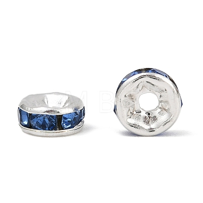 Brass Grade A Rhinestone Spacer Beads RSB036NF-14-1