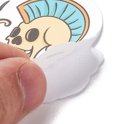 Cartoon Skull Paper Stickers Set DIY-G066-31-1