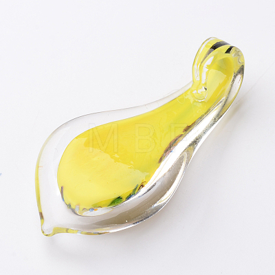 Box-packed Handmade Dichroic Glass Big Pendants DICH-X047-02-1