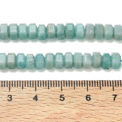 Natural Amazonite Beads Strands G-G317-A32-3X6MM-1
