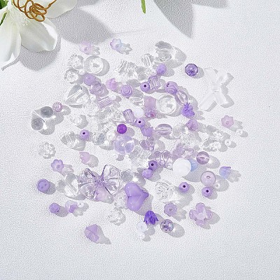 150 Pieces Random Rose Acrylic Beads Bear Pastel Spacer Beads Butterfly Loose Beads for Jewelry Keychain Phone Lanyard Making JX543J-1