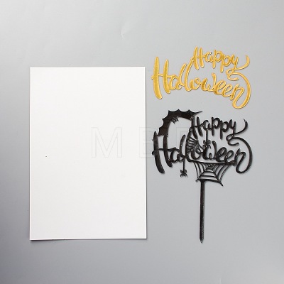 Acrylic Halloween Cake Insert Card Decoration X-DIY-H109-10-1