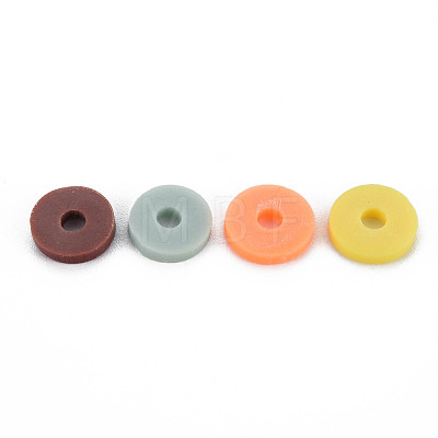 4 Colors Handmade Polymer Clay Beads CLAY-N011-032-36-1