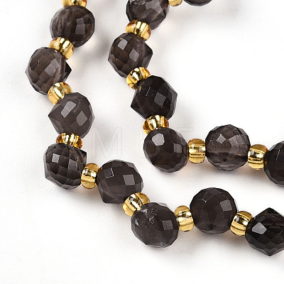 Natural Ice Obsidian Beads Strands G-T141-50-1