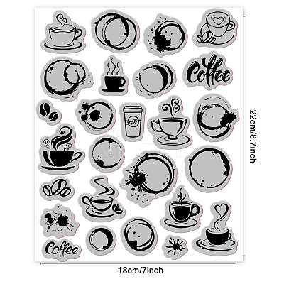 Rubber Clear Stamps DIY-WH0251-023-1