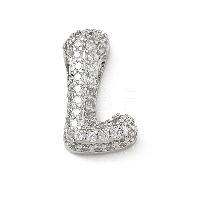 Brass Micro Pave Cubic Zirconia Pendants KK-A300-02P-L-1