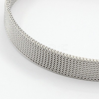 Fashionable Unisex 304 Stainless Steel Watch Band Wristband Bracelets BJEW-F065E-01-1
