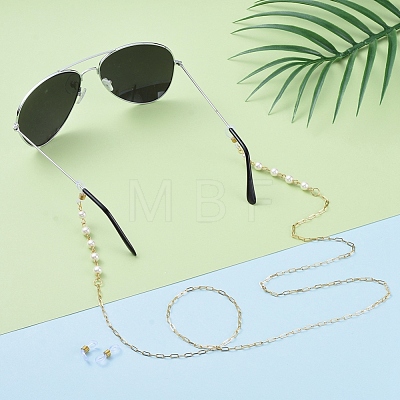 Brass Cable Chains/Paperclip Chains Eyeglasses Chains AJEW-EH00010-1