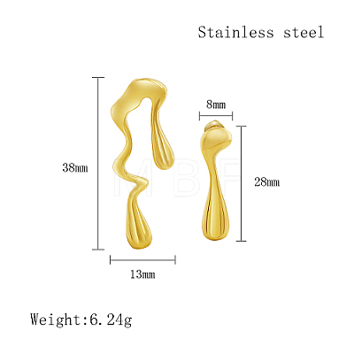 304 Stainless Steel Stud Earrings II9103-1-1