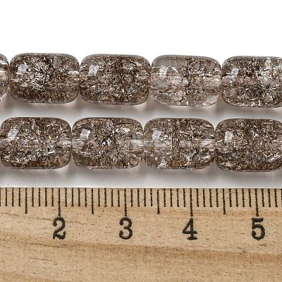 Transparent Crackle Glass Beads Strands X-GLAA-NH0001-04E-1