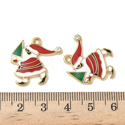 304 Stainless Steel Enamel Pendants STAS-L300-012G-11-1