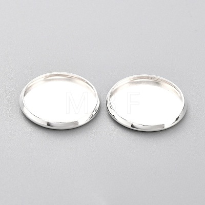 304 Stainless Steel Cabochon Settings STAS-Y001-12E-S-1