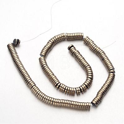 Electroplate Non-magnetic Synthetic Hematite Beads Strands G-F300-17C-06-1