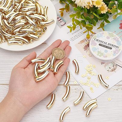  DIY Curved Tube Chunky Bracelet Making Kit DIY-NB0007-29-1