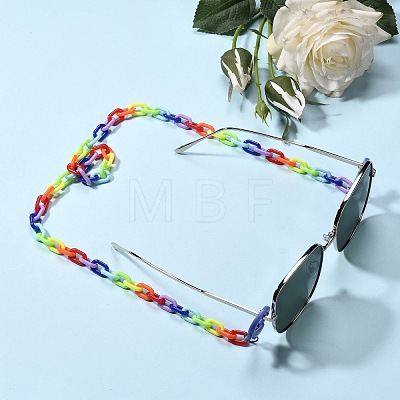 (Jewelry Parties Factory Sale)Personalized Acrylic Cable Chain Necklaces NJEW-JN02899-01-1