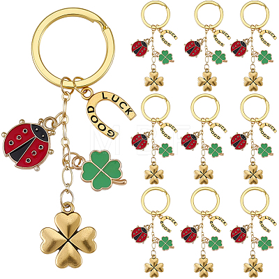 20Pcs Alloy Enamel Keychains KEYC-SC00054-1