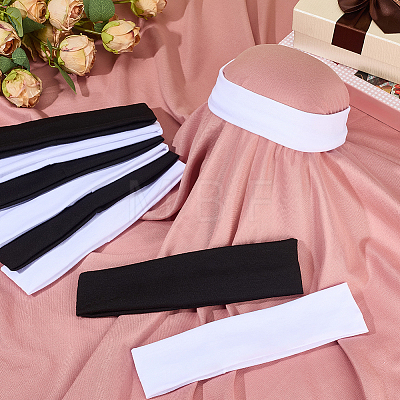 10Pcs 2 Colors Polyester Yoga Slastic Headbands OHAR-GF0001-56-1