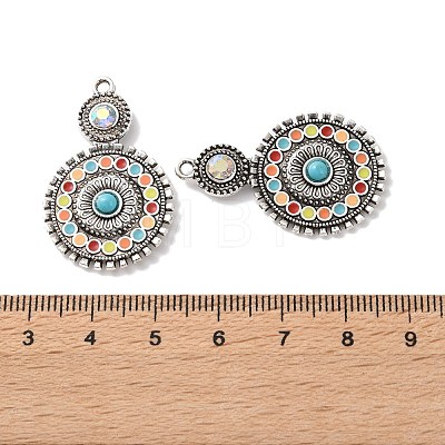 Bohemia Tibetan Style Alloy & Enamel & Acrylic & Rhinestone Pendants LS-FIND-T074-01AS-1