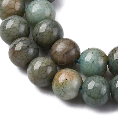 Ombre Effect Dyed Glass Beads Strands X-GLAA-T031-01O-13-1