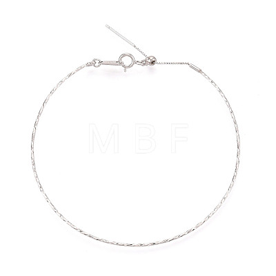 Adjustable 925 Sterling Silver Slider Bangle STER-N016-52P-1
