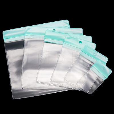 70Pcs 6 Styles Rectangle Transparence EVA Zip Top Gift Bags OPP-TA0001-25A-1