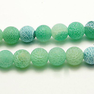 Natural Crackle Agate Beads Strands G-G055-4mm-4-1
