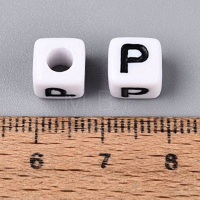 Opaque Acrylic Beads SACR-N020-04A-P-1