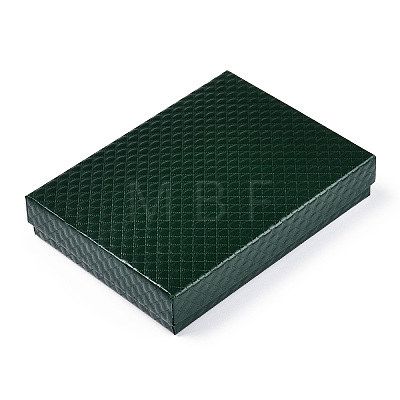 Rhombus Textured Cardboard Jewelry Boxes CBOX-T006-01C-1