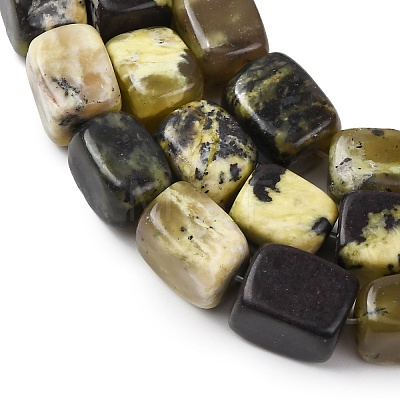 Natural Yellow Turquoise(Jasper) Beads Strands G-D098-D14-1