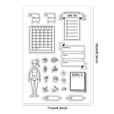 Custom Summer Theme PVC Plastic Clear Stamps DIY-WH0631-0088-1