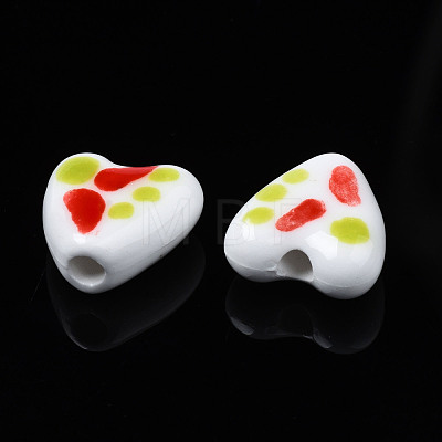 Handmade Porcelain Beads PORC-N007-008C-1