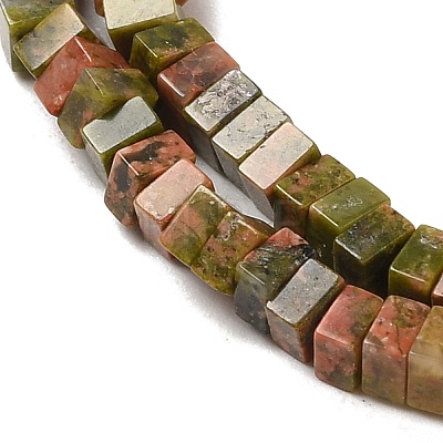 Natural Unakite Beads Strands G-N342-79-1